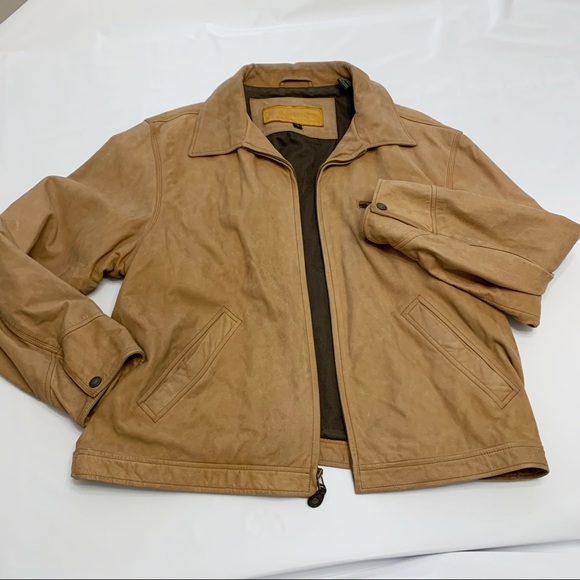 Timberland Other - Timberland Tumbled Leather Jacket vintage XL